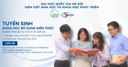 Thông báo tổ chức khóa học bổ sung kiến thức của chương trình đào tạo tiến sĩ Việt Nam học đợt 1 năm 2025