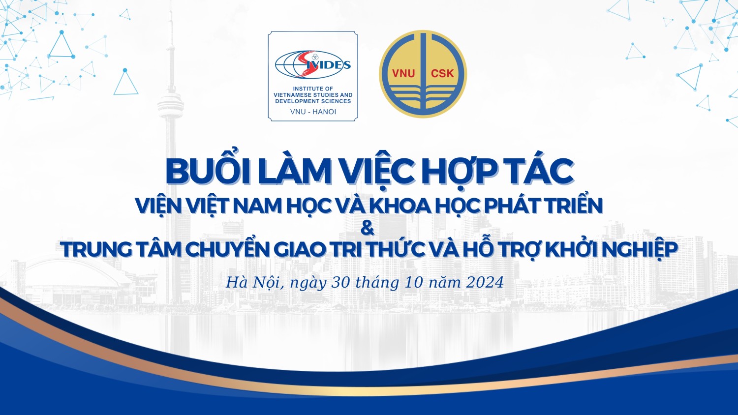 Viện Việt Nam học và Khoa học phát triển thúc đẩy hợp tác cùng Trung tâm Chuyển giao Tri thức và Hỗ trợ Khởi nghiệp